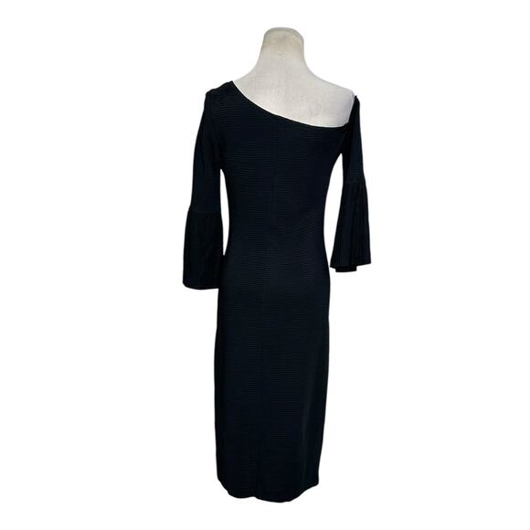 Trina Turk black 3/4 sleeves sheath midi dress size 6 - Picture 14 of 16
